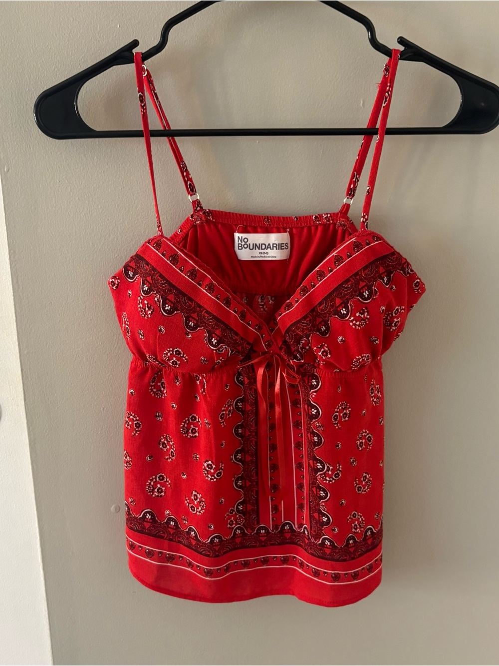 No Boundaries y2k Bandana Print Tank Top Size Women’s XS